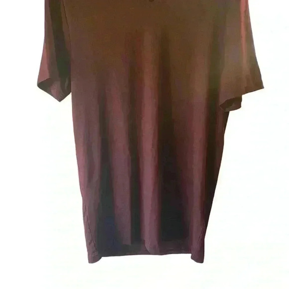 32 Degree Cool Top Sweatshirt Dark Red/Burgundy V-neck Short Sleeve Size S/CH - Picture 3 of 13